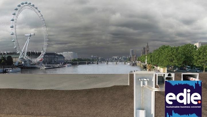 Thames Tideway Tunnel CGI cross-section